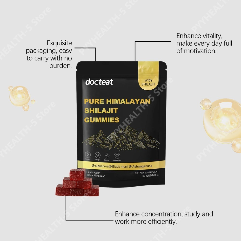 Docteat Gomas de Shilajit Puro - Herbal Wellness avaliação e preço