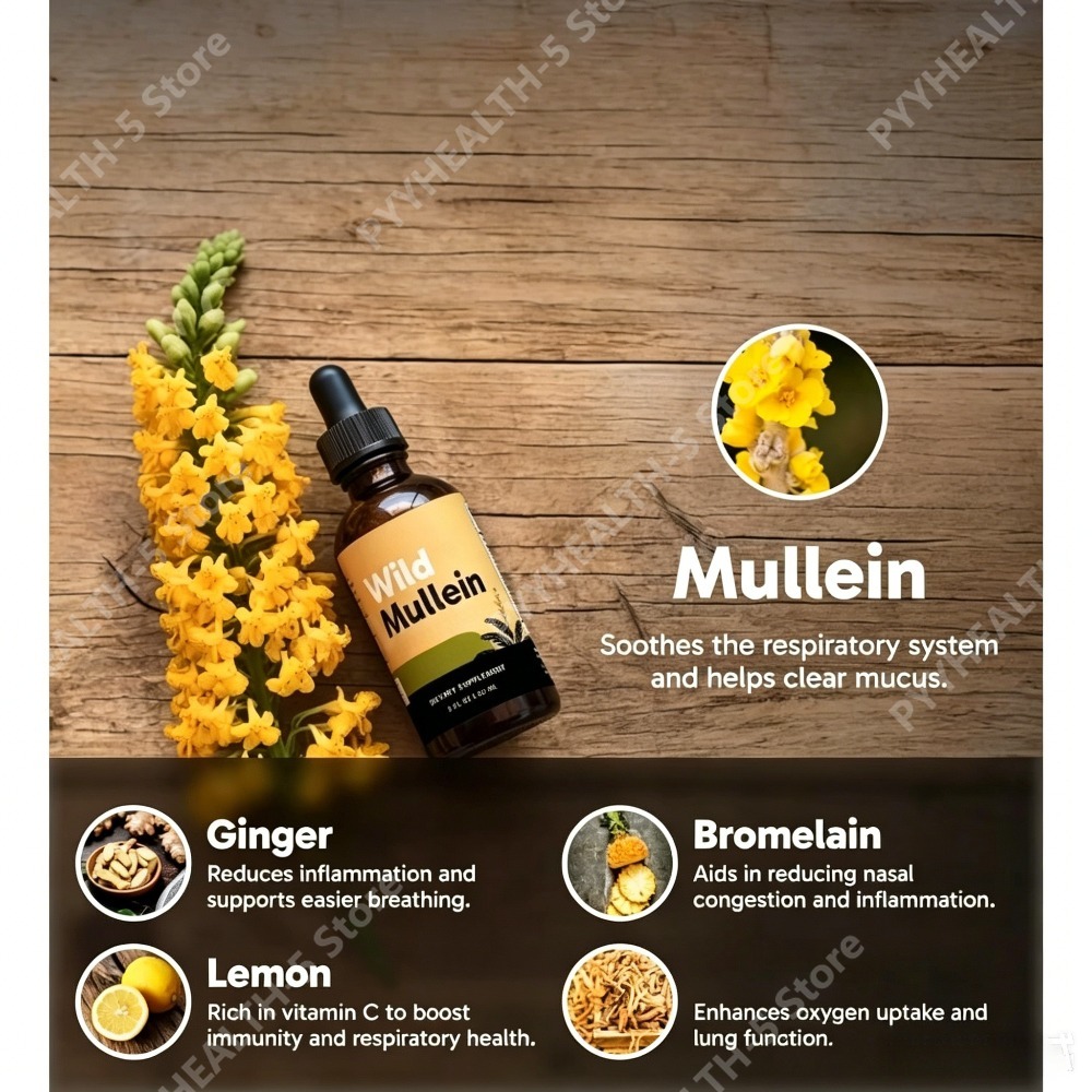 Gotas de Folha de Mullein com  - Herbal Wellness avaliação e preço