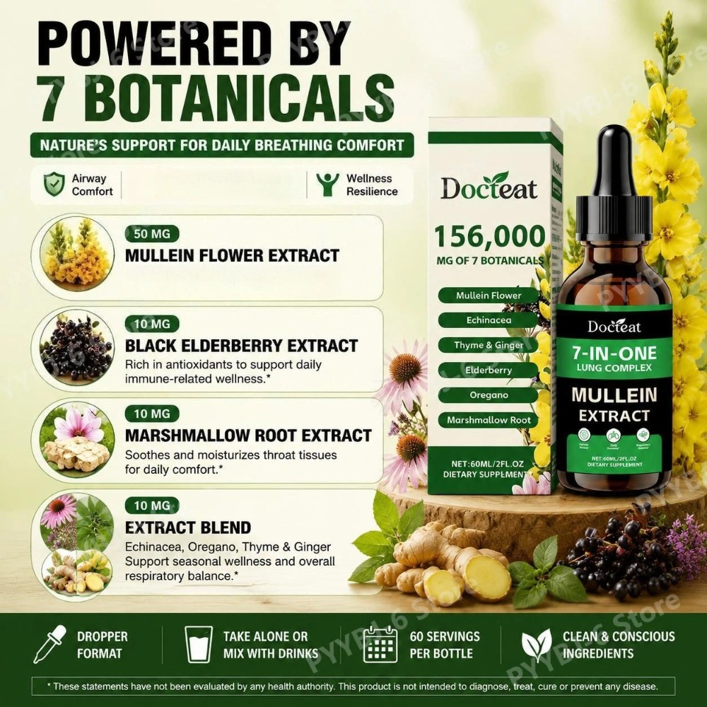 Docteat Extrato de Mullein 7 e - Herbal Wellness avaliação e preço